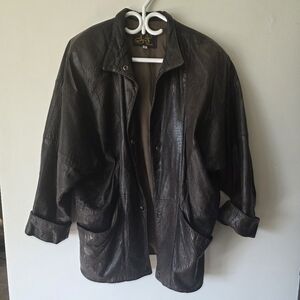 Jez Montréal Vintage Moto Chocolate Leather Jacket